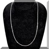 J022. 14K white gold chain. 20” long - $195 
